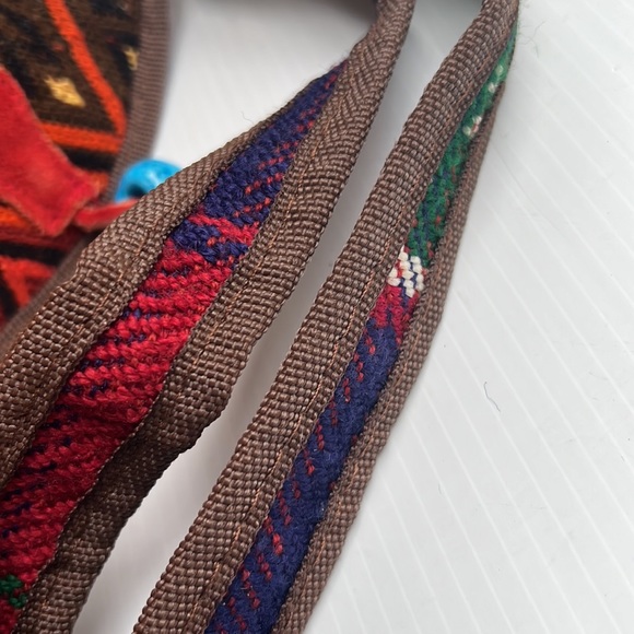 Leather Handmade bag hand crafted and stitched leather adjustable strap - Picture 5 of 14